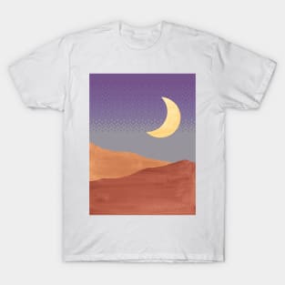 Abstract boho night, pixel art T-Shirt